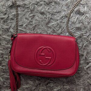Ref leather Gucci Soho shoulder bag